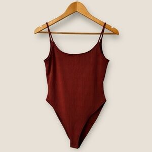 Forever 21 Ribbed Low Back Bodysuit